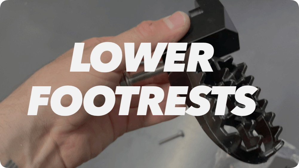 How to mount the footrests adapter on your Bonfire Motorcycle