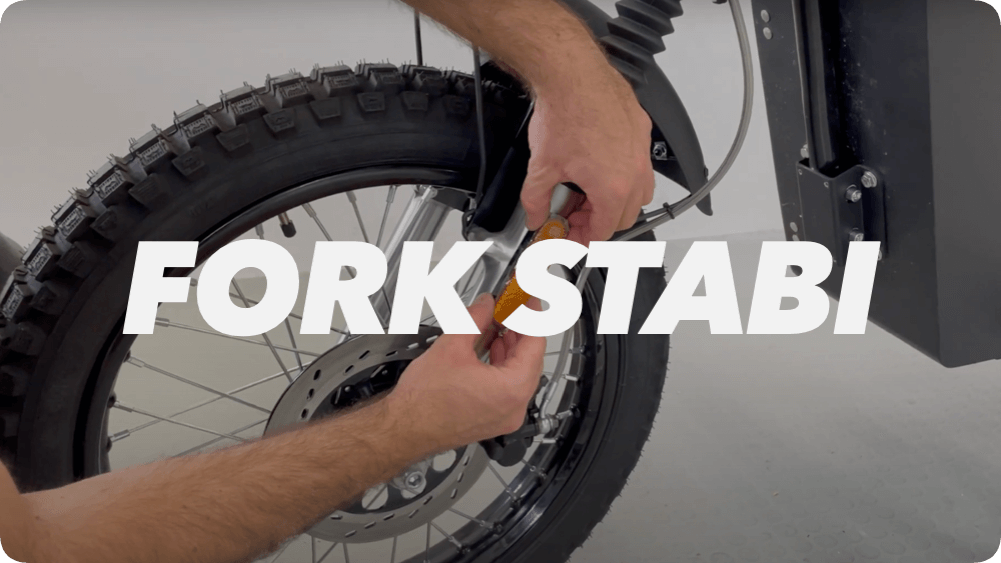 How to mount the fork stabilizer on your Bonfire Motorcycle